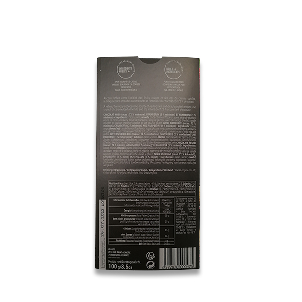 Thumbnail 2 - Michel Cluizel Dark 72% Raspberry & Cranberry