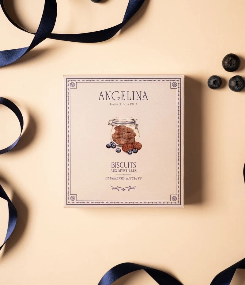Thumbnail 2 - Angelina Galettes Fines Biscuits with Blueberry Pieces
