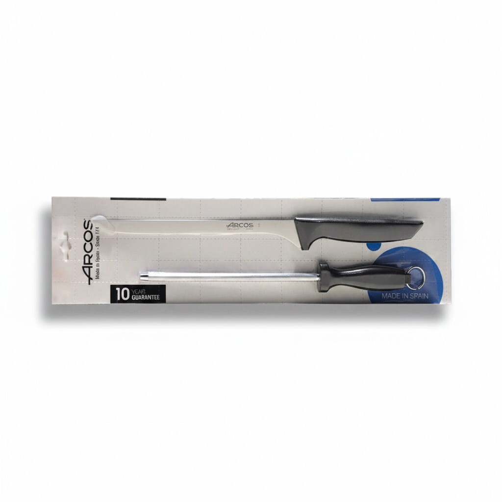 Jamon Knife & Sharpener Set