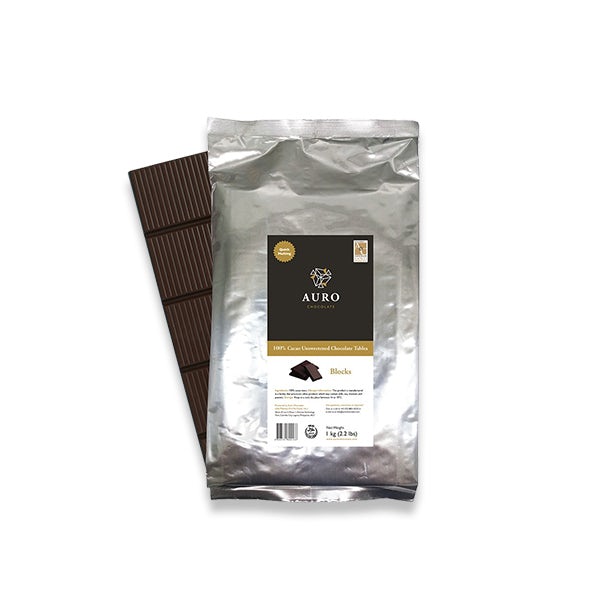 Picture 1 - Auro 100% Cacao Unsweetened Chocolate Tablea Block