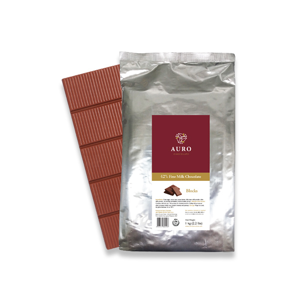 Auro 42% Milk Chocolate Classic Collection Block