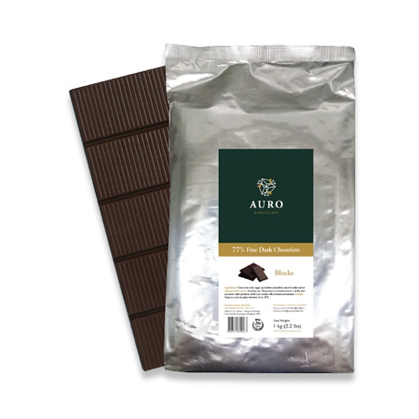 Picture 1 - Auro 77% Dark Chocolate Classic Collection Block