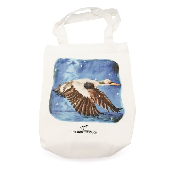 Picture 2 - The Bow Tie Duck Reusable Canvas Tote (Limited Edition)
