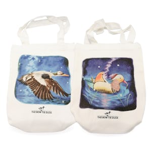 The Bow Tie Duck Reusable Canvas Tote (Limited Edition)