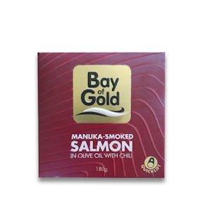 Bay of Gold Manuka-Smoked Salmon in Olive Oil with Chili