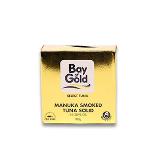 Bay of Gold Manuka-Smoked Tuna Solid in Olive Oil