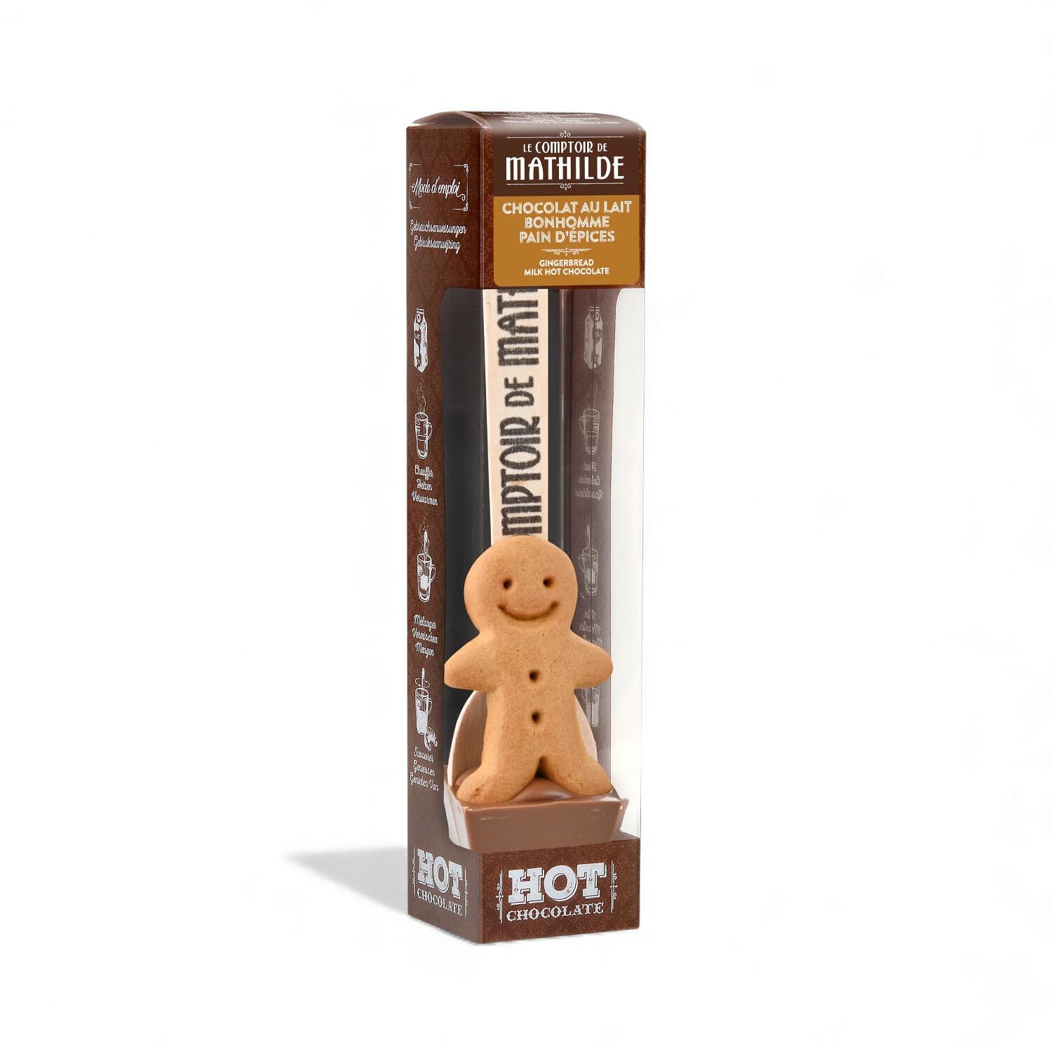 Comptoir de Mathilde Hot Chocolate Gingerbread Man Spoon