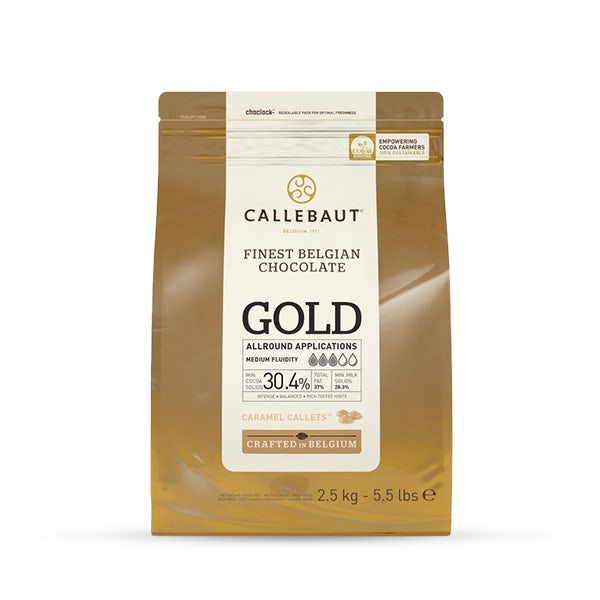 Picture 1 - Callebaut Gold Callets White Chocolate with Caramel