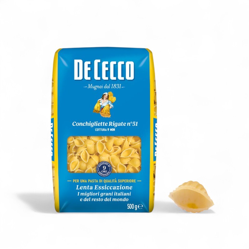 De Cecco Pasta Conchigliette Rigate