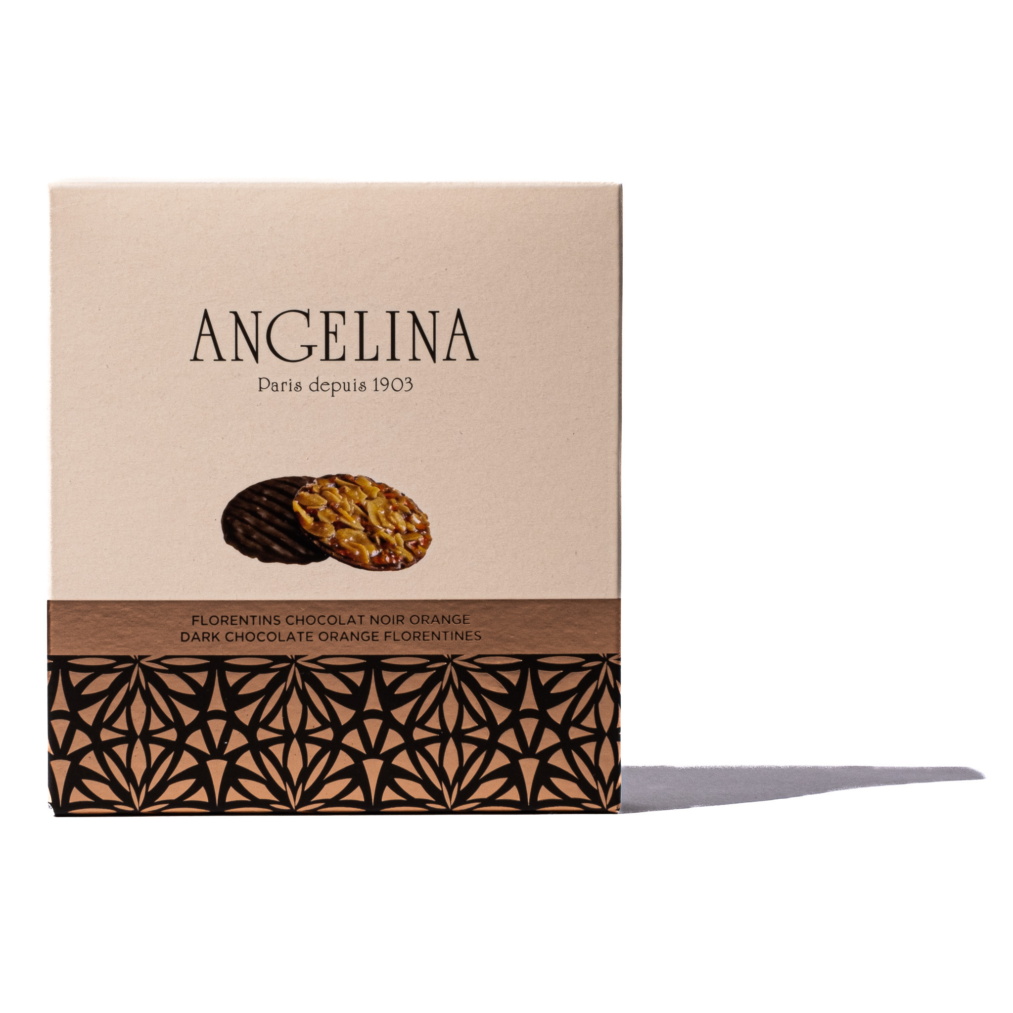 Thumbnail 2 - Angelina Dark Chocolate Florentines - Orange