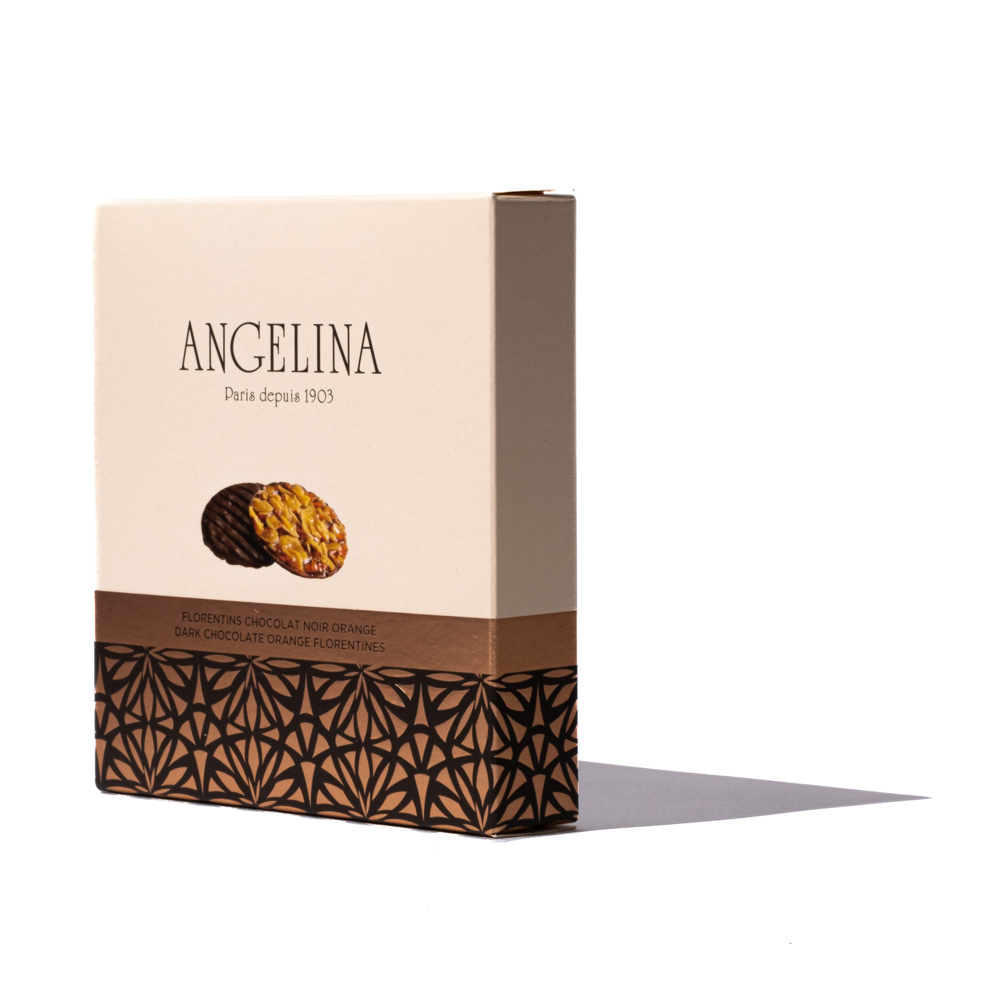 Thumbnail 4 - Angelina Dark Chocolate Florentines - Orange