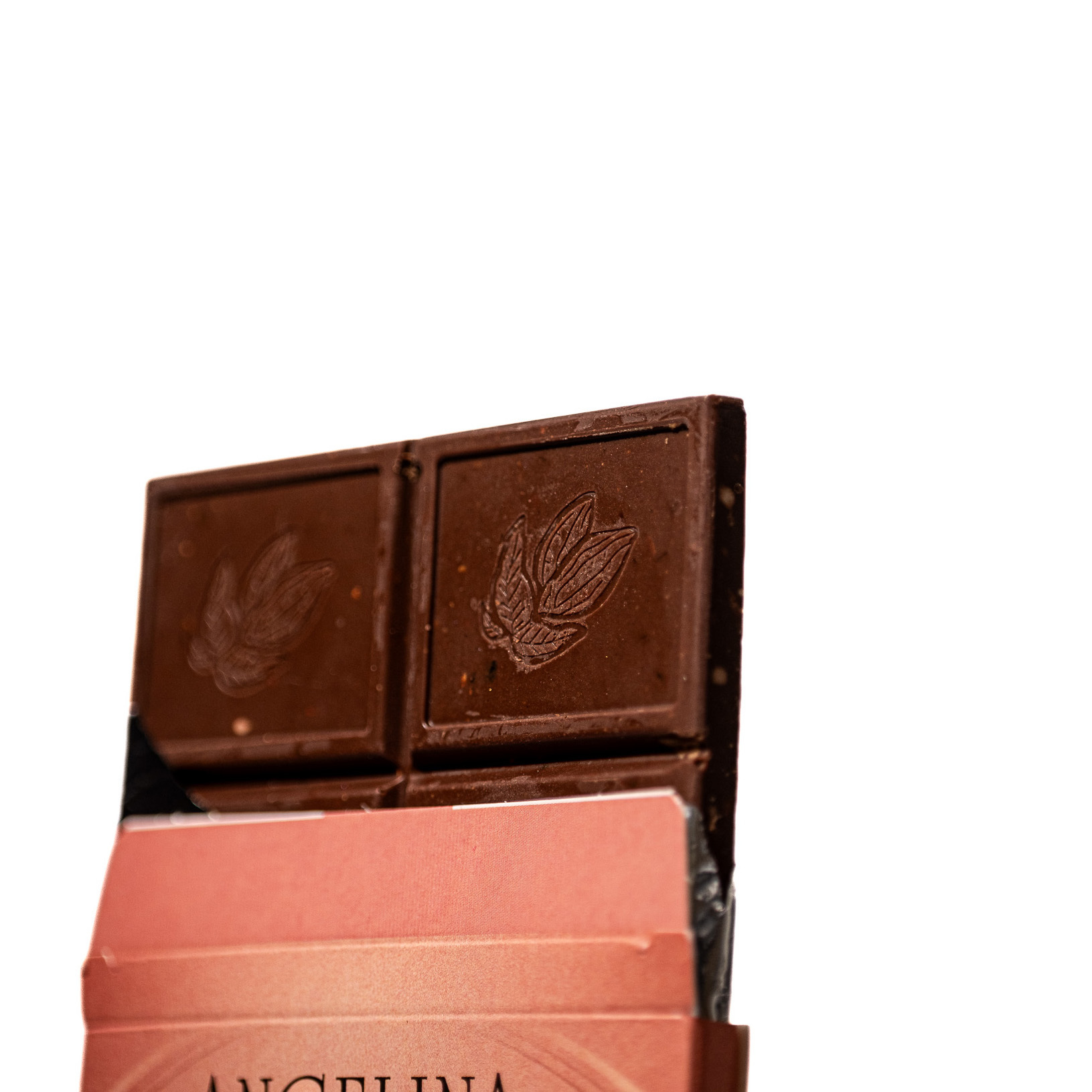 Thumbnail 2 - Angelina Organic Salt Flower & Caramelized Almonds Dark Chocolate 56% Bar