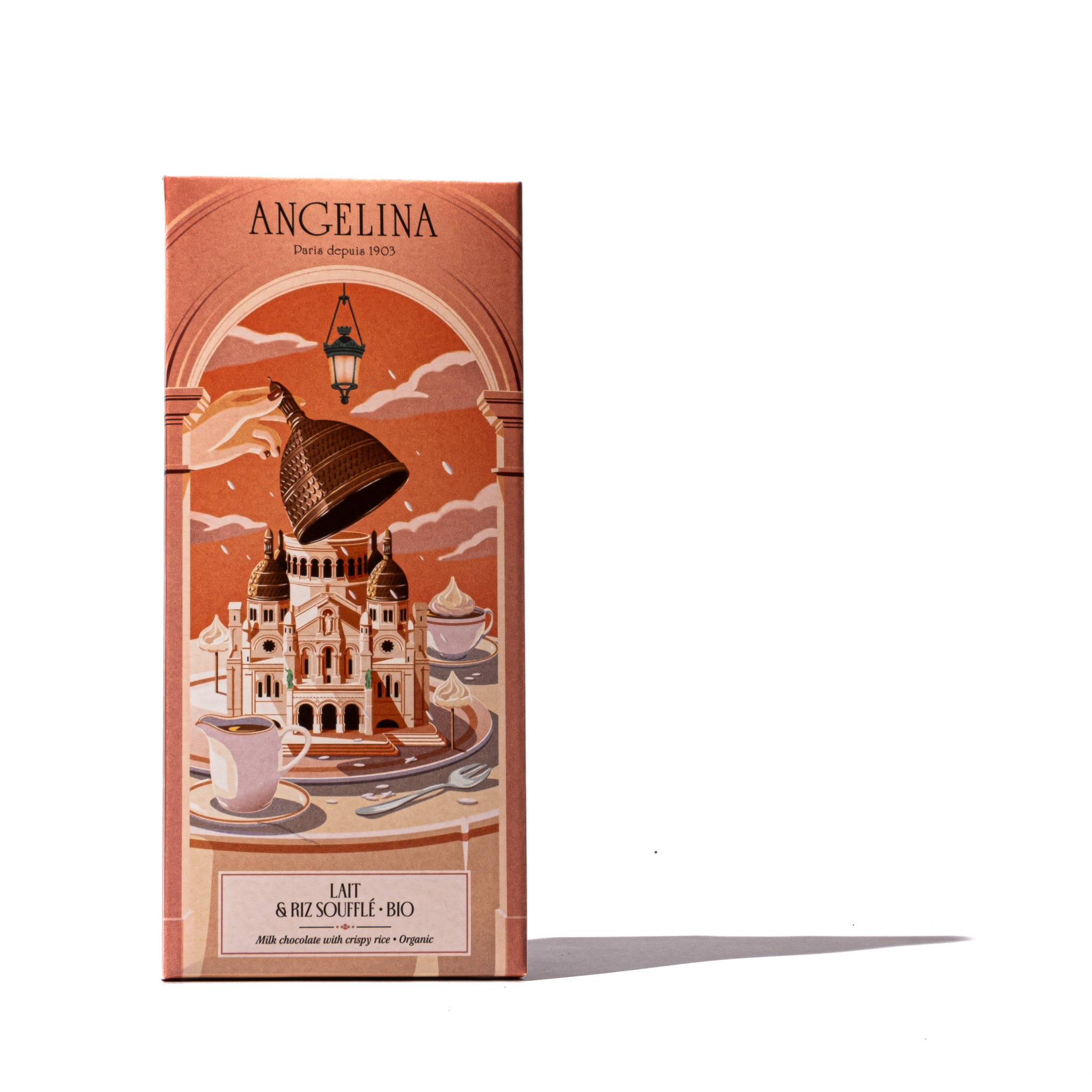 Thumbnail 3 - Angelina Organic Crispy Rice Milk Chocolate Bar