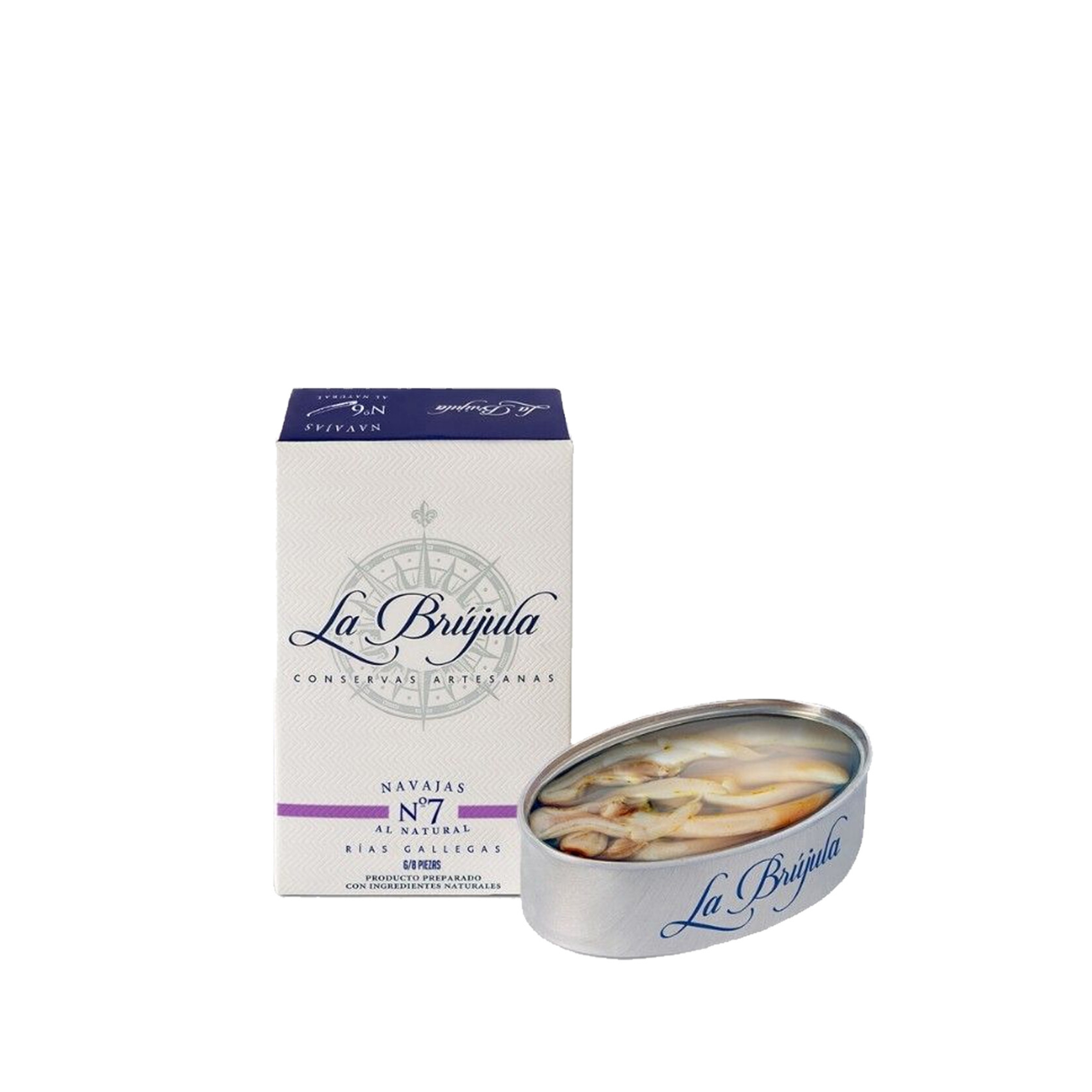 La Brújula N7 Razor Clams in Brine