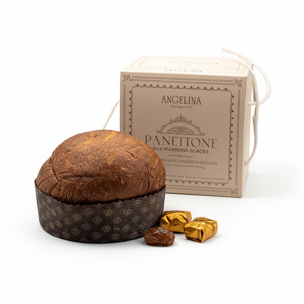 Angelina Panettone with Candied Chestnuts
