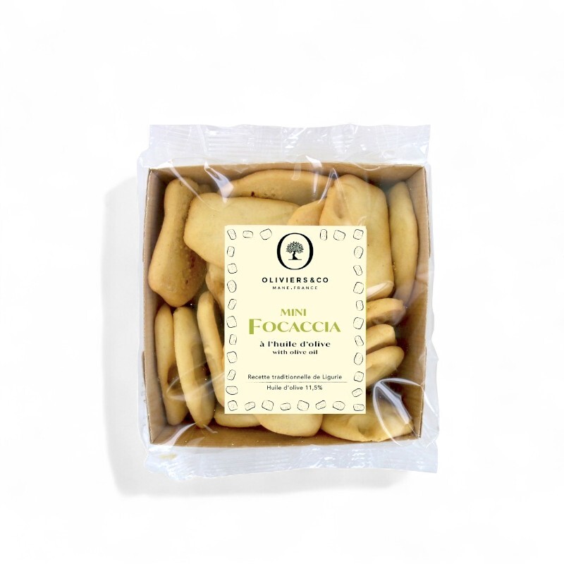 Oliviers & Co Mini Focaccia Savory Biscuits with Olive Oil
