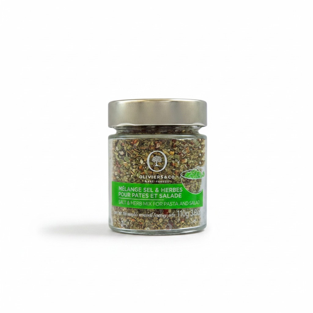 Oliviers & Co Salt & Herb Mix for Pasta and Salads by Michelin Chef Jean-Marie Meulien