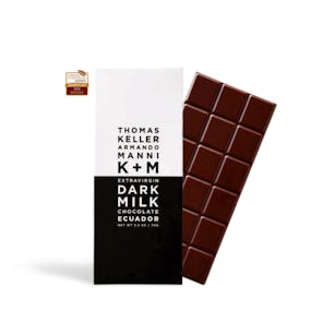 Thomas Keller K+M Extra Virgin Olive Oil Dark Milk Chocolate, Ecuador
