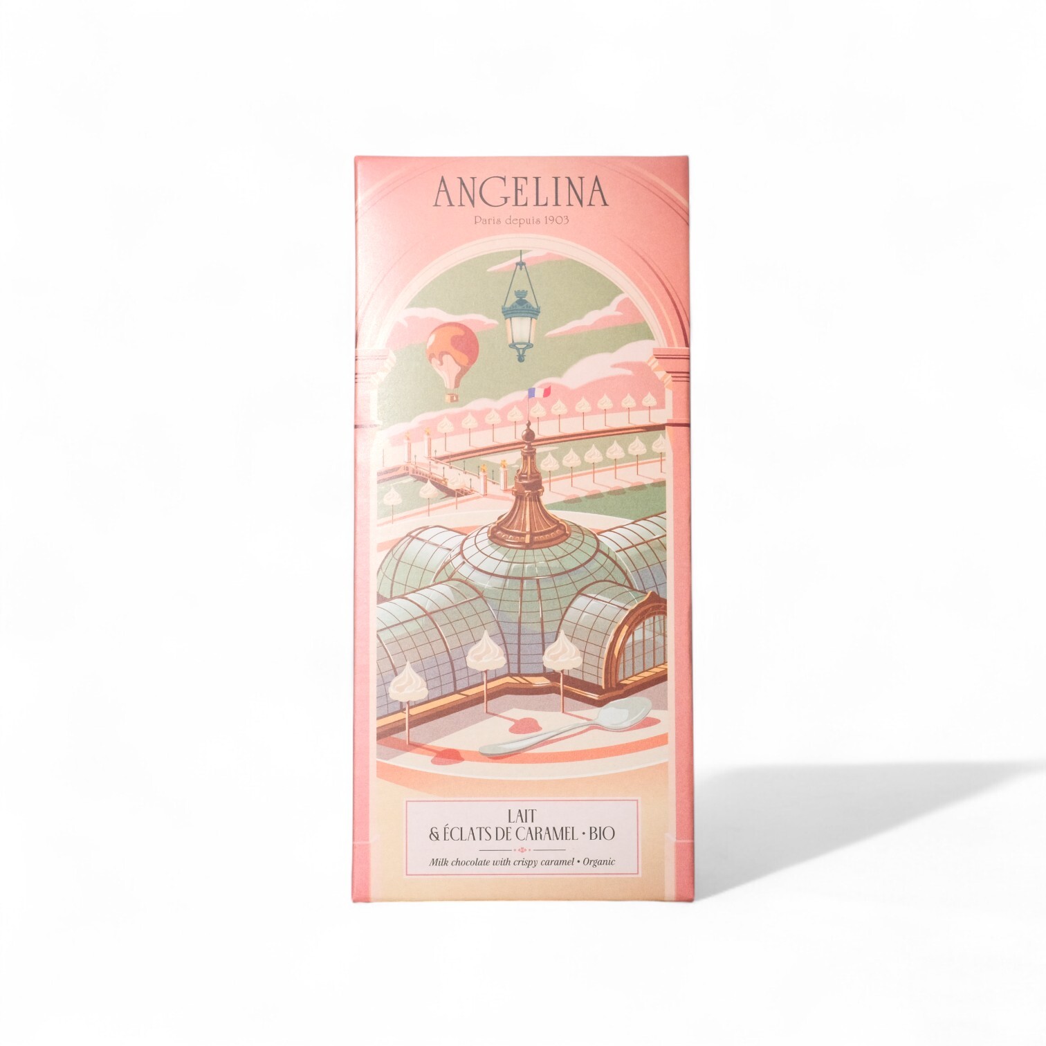 Angelina Organic Milk Chocolate with Crispy Caramel and Fleur de Sel