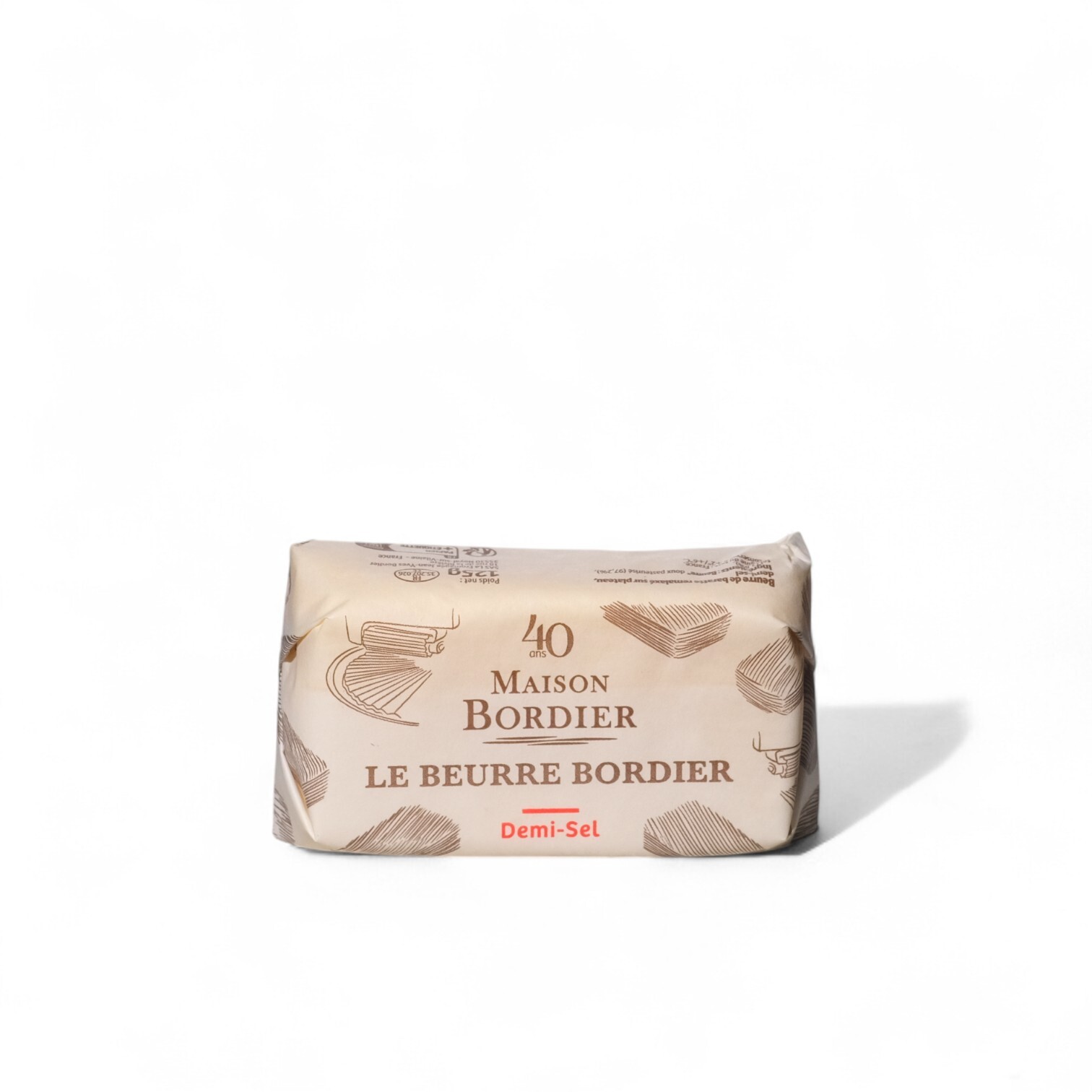 Bordier Sale 4% (Demi Sel) Butter