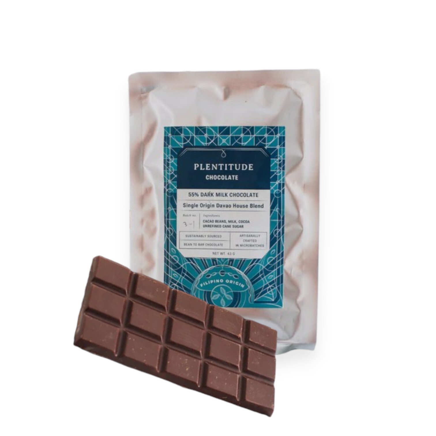 Plentitude Chocolate 55% Dark Milk Chocolate