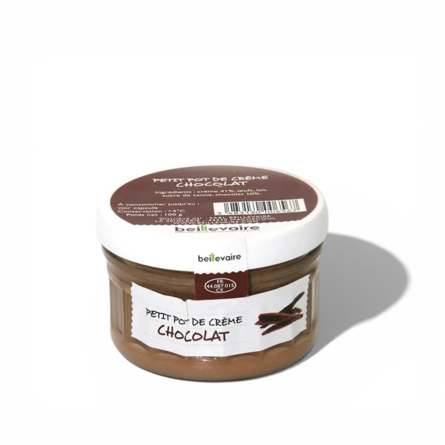 Beillevaire Creme Chocolat Petit Pot
