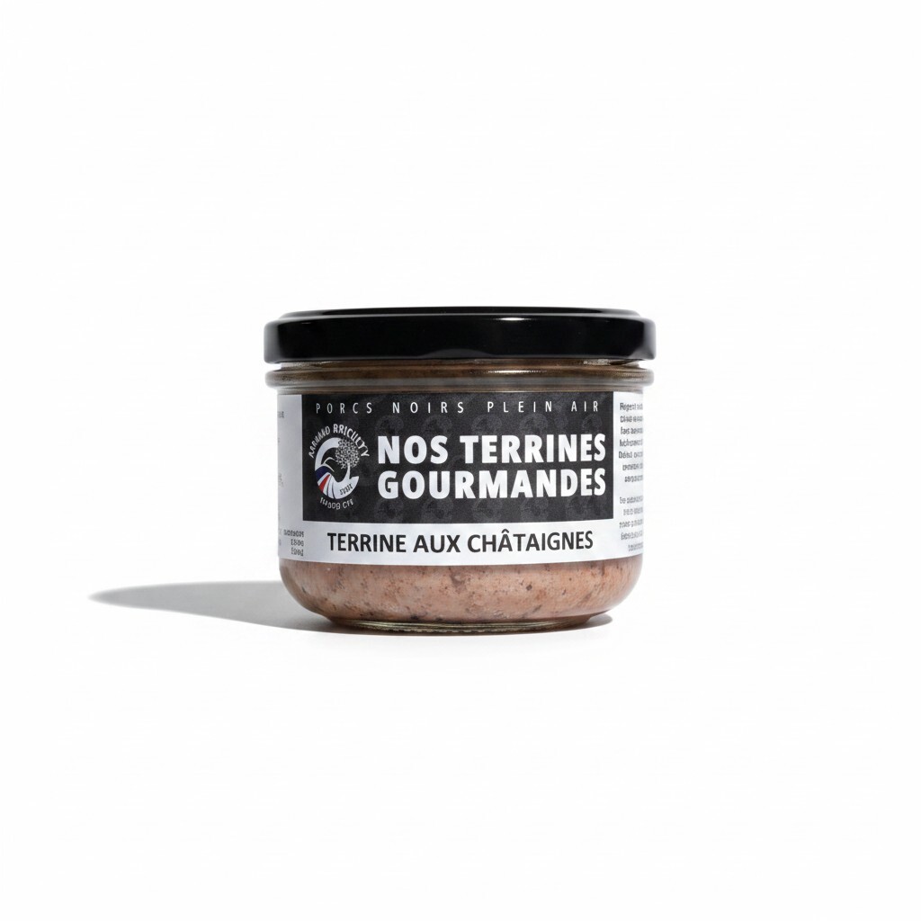 Black Pork Terrine de Campagne with Chestnuts/ Chataignes by Maison Duculty