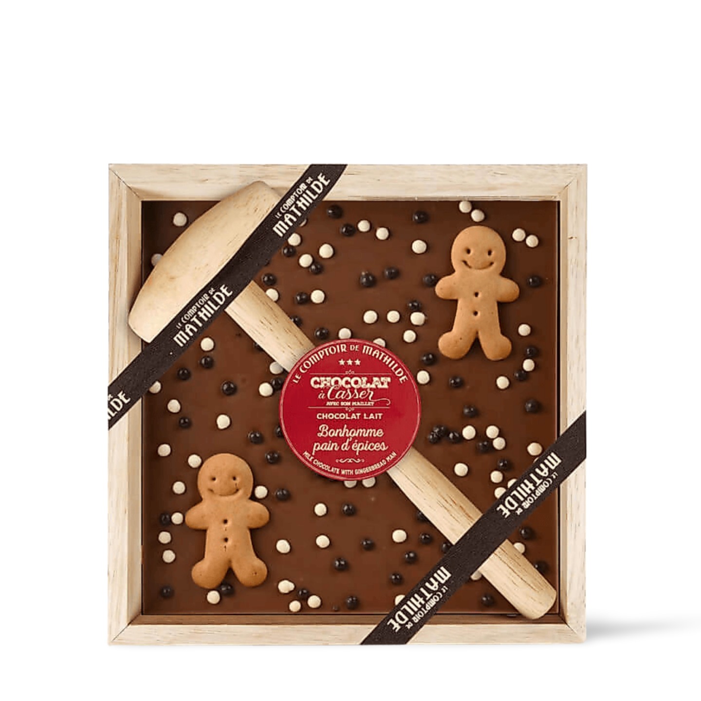 Comptoir de Mathilde - Breakable Milk Chocolate Gingerbread Man And Crispy Cereal Beads