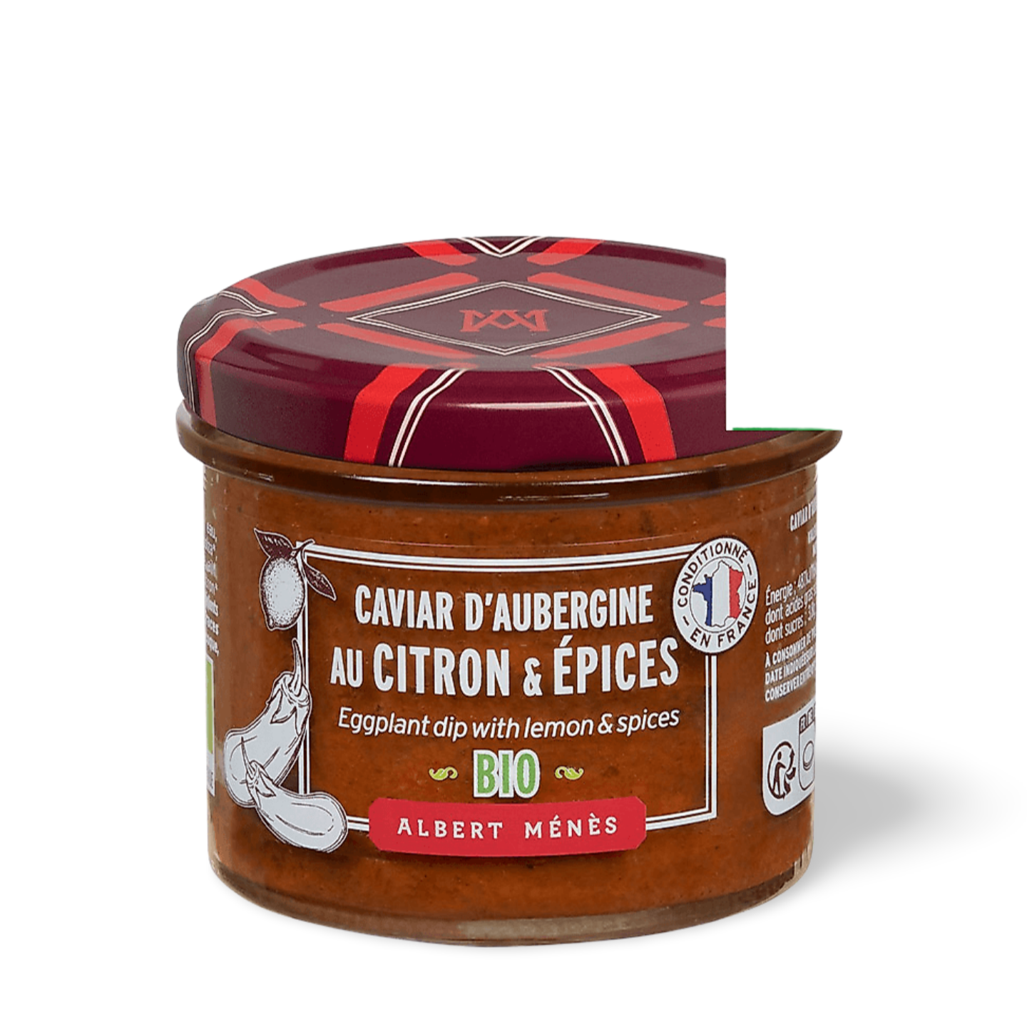 Albert Ménès Organic Aubergine Caviar with Lemon and Spices